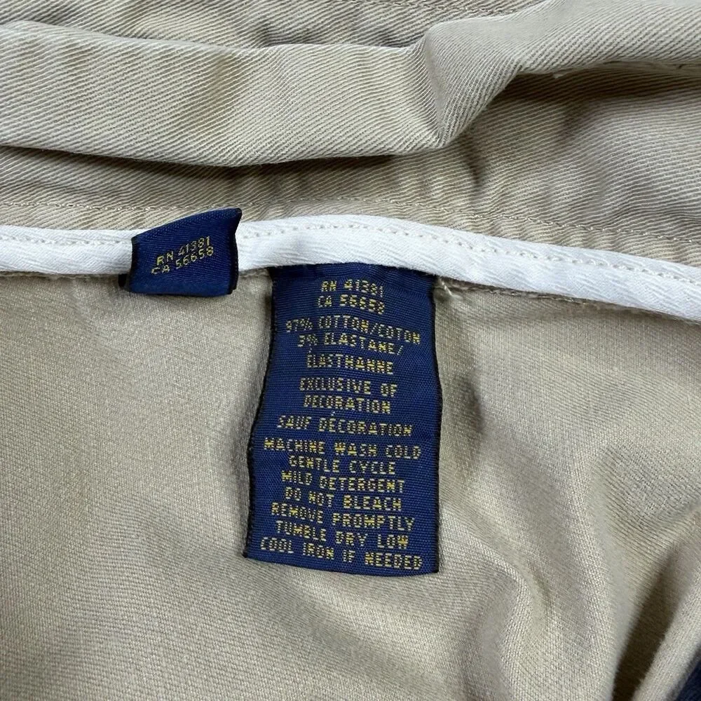 Polo Ralph Lauren Tan Chino Pants 44B x 30 Western RRL Jean Style Preppy X
